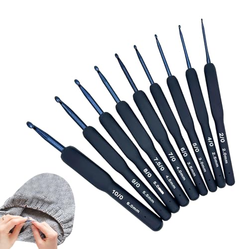 Häkelnadel-Set zum Selbermachen, Häkelnadel-Set, ergonomische Häkelnadeln, Häkelset, handgewebte Kunst für Anfänger von Generic
