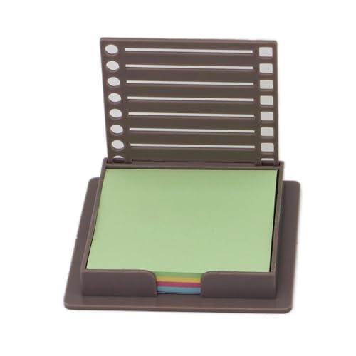 Haftnotizen-Etui, Haftnotizspender, Spenderbox für Notizblöcke mit Schablone | Halter für Haftnotizen für Büro, Zuhause, Schlafzimmer, Büro Haftnotizen-Etui, Haftnotizspender, Spenderbox für Notizblöcke mit Schablone | Halter für Haftnotizen für Büro, Zuhause, Schlafzimmer, Büro von Generic
