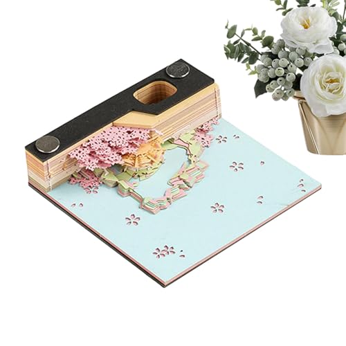 Haftnotizen Pad, Kunst Haftnotizen - Kreative Papierschnitzerei Art Memo Pad | Handzerrissene Papiernotizen mit Displaybox für Thanksgiving Haftnotizen Pad, Kunst Haftnotizen - Kreative Papierschnitzerei Art Memo Pad | Handzerrissene Papiernotizen mit Displaybox für Thanksgiving von Generic