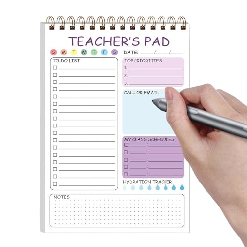 Haftnotizen für Lehrer, Taschenbuch | 50 Blatt To-Do-Liste für Lehrer, niedlicher Notiz-Organizer, 14,7 x 21,1 cm, Tagebuch-Planer Haftnotizen für Lehrer, Taschenbuch | 50 Blatt To-Do-Liste für Lehrer, niedlicher Notiz-Organizer, 14,7 x 21,1 cm, Tagebuch-Planer von Generic