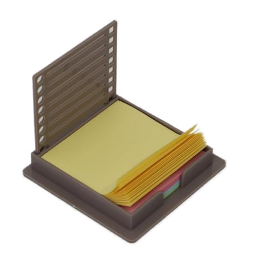 Haftnotizspender, Büro-Organizer für Haftnotizen, Spenderbox mit Schablone | Kompakte Aufbewahrungsbox für Haftnotizen Comp für Cham Haftnotizspender, Büro-Organizer für Haftnotizen, Spenderbox mit Schablone | Kompakte Aufbewahrungsbox für Haftnotizen Comp für Cham von Generic