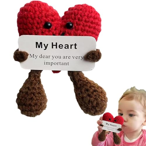 Haken Pocket Hug – Haken Pocket Hug, Heart Birthday | Haken Herz Tasche Geschenke Handwerk handgefertigt gestrickt für Geburtstag Haken Pocket Hug – Haken Pocket Hug, Heart Birthday | Haken Herz Tasche Geschenke Handwerk handgefertigt gestrickt für Geburtstag von Generic