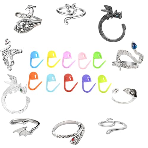 Haken-Spannringe, verstellbarer Führungsring | Hakenringe im Tierdesign, Set mit Spannringen von Generic