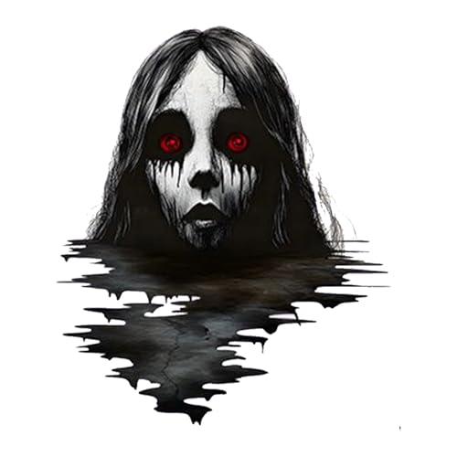 Halloween Bodenaufkleber - Realistische Geisteraufkleber, Fell- und Stickdekoration | 3D-Geistereffekte für Türen und Fenster, wiederverwendbare Geisterbilder für Interesse von Generic