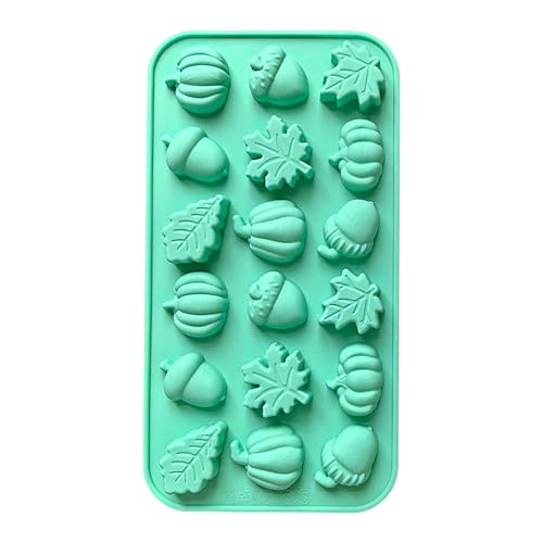 Halloween Fall Chocolate Silicone Molds - 18-Cavity Pumpkin Pine Cone Maple Leaves Molds | Easy Release Mini Fall Stencils for Fondant, Soap Candle Chocolate Crafts | Autumn Thanksgiving Decor Halloween Fall Chocolate Silicone Molds - 18-Cavity Pumpkin Pine Cone Maple Leaves Molds | Easy Release Mini Fall Stencils for Fondant, Soap Candle Chocolate Crafts | Autumn Thanksgiving Decor von Generic