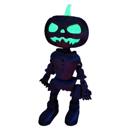 Halloween Figuren, Gedrucktes Spielzeug | Flexible bunte Kürbisfigur | Neuheit im Dunkeln leuchtendes exekutives Schreibtischspielzeug, Gedrucktes flexibles Spielzeug von Generic