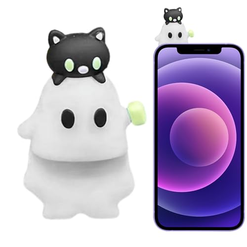 Halloween-Figuren, Halloween-Telefon-Figur, selbstklebend, Neuheit für Mobiltelefone, Dekoration für Haus und Tisch, für drinnen und draußen von Generic