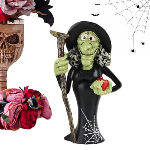 Halloween Geist Desktop Dekoration, Halloween Desktop Dekoration, Geisterharz Figuren Hexe Katze Schwarz Geist Horror Ornament Horror Ornament Party Ho von Generic