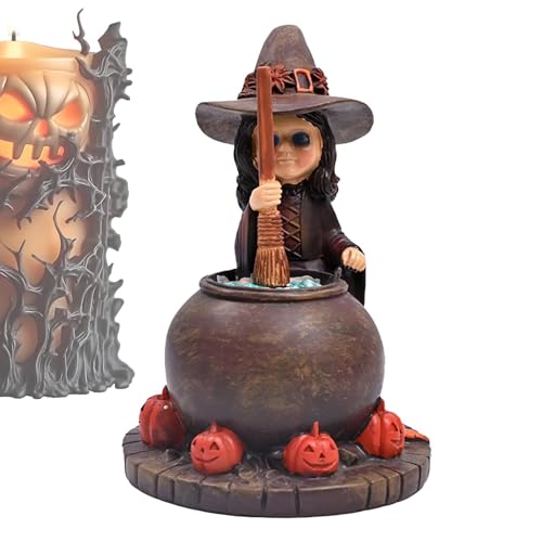 Halloween-Hexen-Figuren, Halloween-Hexe, Feuerkessel, Halloween-Dorf-Zubehör, Heimdekoration, Bauernhaus, Halloween-Dekoration für Partys Halloween-Hexen-Figuren, Halloween-Hexe, Feuerkessel, Halloween-Dorf-Zubehör, Heimdekoration, Bauernhaus, Halloween-Dekoration für Partys von Generic