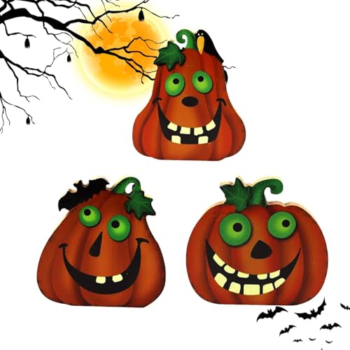 Halloween-Holzornamente, Halloween-Ornamente aus Holz | Schreibtischornamente mit Eule, aus Holz, Halloween-Dekoration, multifunktionale Party-Dekoration, Hallowe Halloween-Holzornamente, Halloween-Ornamente aus Holz | Schreibtischornamente mit Eule, aus Holz, Halloween-Dekoration, multifunktionale Party-Dekoration, Hallowe von Generic