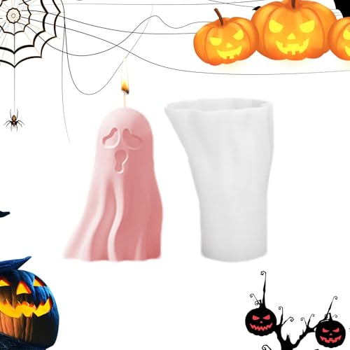 Halloween-Kerzenformen, Halloween-Kerzenformen - Geister-Gipsform, Halloween-Kerzenformen, Silikonform für Epoxidharz, Kerze, handgefertigte Seife Halloween-Kerzenformen, Halloween-Kerzenformen - Geister-Gipsform, Halloween-Kerzenformen, Silikonform für Epoxidharz, Kerze, handgefertigte Seife von Generic