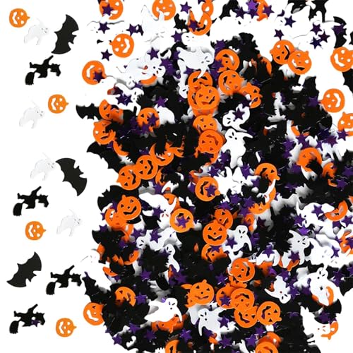 Halloween Konfetti, Verstreutes Konfetti auf dem Tisch, Halloween Party Konfetti, Tischkonfetti aus Blatt Pailletten in Halloween-Form, verstreutes Konfetti für Party-Sets von H Halloween Konfetti, Verstreutes Konfetti auf dem Tisch, Halloween Party Konfetti, Tischkonfetti aus Blatt Pailletten in Halloween-Form, verstreutes Konfetti für Party-Sets von H von Generic