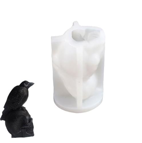 Halloween Krähen schädel Silikon form Party Gunst Horror Skelett Ornament Epoxidharz Form Duft Silikon Schimmel Epoxidharz Casting Kunst Schmuck Werkzeuge Harz Formen von Generic