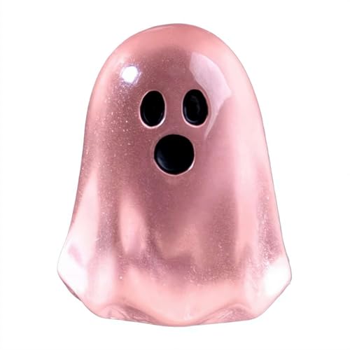 Halloween-Mini-Geisterfiguren, leuchtet im Dunkeln, Kunstharz, niedliche Ghost-Dekoration, H-Alloween-Dekorationen für den Innenbereich, für H-Alloween, Partygeschenke, Gartendekoration von Generic