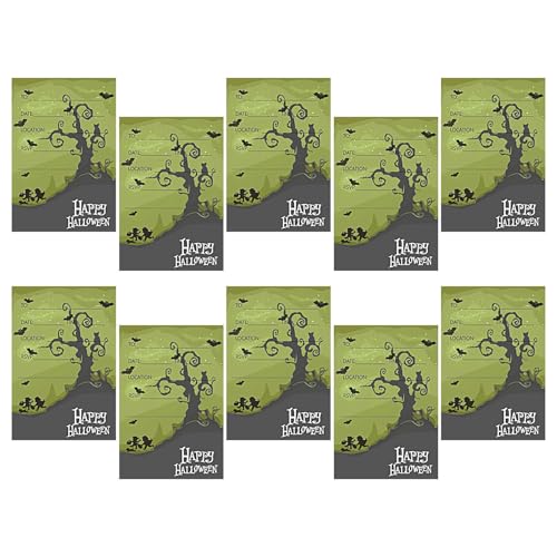 Halloween -Party -Einladung - Karte file blank Einladung, leer Vintage Gupfertes Schloss Thema, Horror -Event einladungskarten für Kinder Erwachsene Gruß zum Halloween -Geburtstag | Halloweens Partyei Halloween -Party -Einladung - Karte file blank Einladung, leer Vintage Gupfertes Schloss Thema, Horror -Event einladungskarten für Kinder Erwachsene Gruß zum Halloween -Geburtstag | Halloweens Partyei von Generic