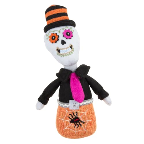Halloween Peluga Puppe - Gefüllter Plüschstoff, gruselige weiche Charaktere | Entzückende Kürbis-Plüschtier mit Totenkopf Mit Body Huggable Wohnkultur von Generic