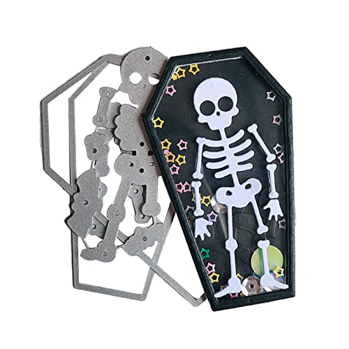 Halloween Schädel Sarg Metall Stanzformen DIY Briefmarken Handwerk Vorlage Form Schablonen für Prägung Scrapbooking Foto Halloween Schädel Sarg Metall Stanzformen DIY Briefmarken Handwerk Vorlage Form Schablonen für Prägung Scrapbooking Foto von Generic