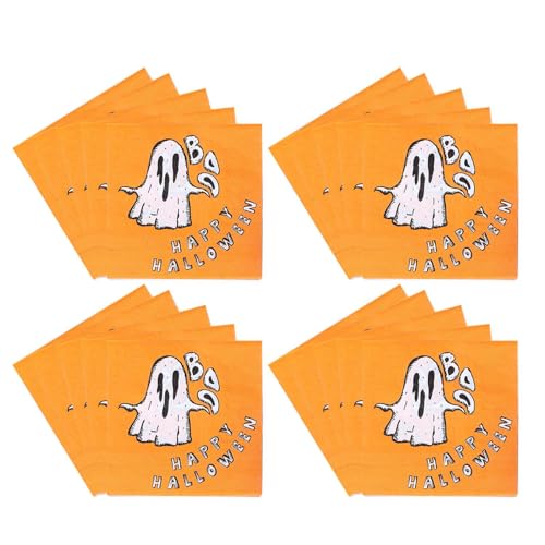 Halloween-Servietten, Geisterservietten, Papierservietten, Halloween Papierhandtücher, Halloween-Servietten, Cocktail-Papierhandtücher für Tischdekoration Halloween-Servietten, Geisterservietten, Papierservietten, Halloween Papierhandtücher, Halloween-Servietten, Cocktail-Papierhandtücher für Tischdekoration von Generic