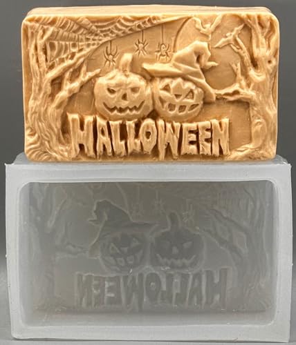 Halloween-Silikonform, Kerze, Harz, Wachs, Gips, Gips, Kürbis von Generic