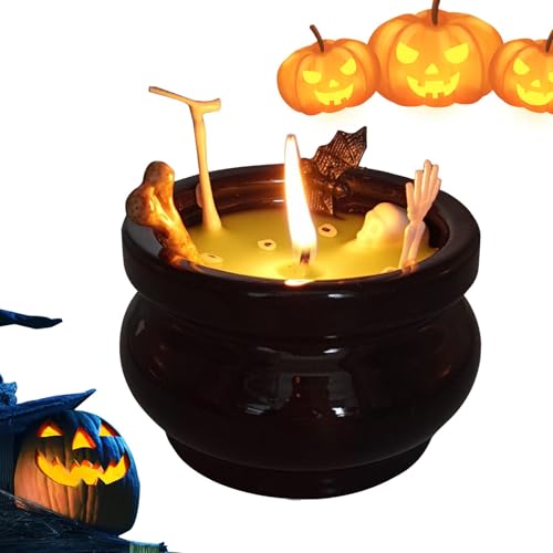 Halloween-Skelett-Kerze – Gruselige Skelettkerze mit detailliertem Design, ideal für Halloween-Veranstaltungen und Dekorationen | Hochwertige Wachskerze mit Skelettfigur Spet von Generic