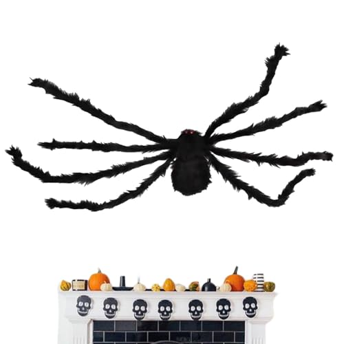 Halloween-Spinnen-Dekorationen, Spider Web Giant Scary Props für Halloween, riesige gefälschte Spinnen, Dekoration für gruselige Spinne Halloween-Spinnen-Dekorationen, Spider Web Giant Scary Props für Halloween, riesige gefälschte Spinnen, Dekoration für gruselige Spinne von Generic