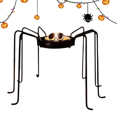 Halloween-Teelichthalter, Teelichthalter, gruselige Spinne, Raumdekoration, Tischdekoration, Halloween-Dekorationen für Wohnzimmer, Schlafzimmer, Schreibtisch, Kamin, Party, Bauernhaus Halloween-Teelichthalter, Teelichthalter, gruselige Spinne, Raumdekoration, Tischdekoration, Halloween-Dekorationen für Wohnzimmer, Schlafzimmer, Schreibtisch, Kamin, Party, Bauernhaus von Generic