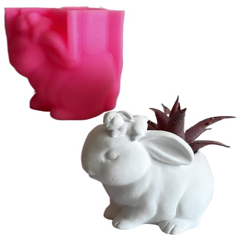 Halloween Tier Silikonformen, Handwerk Silikonform - Blumentopf Kleine Silikonformen Kerzenform | Gips Seifenformen Antihaft Schnellverschlussharz von Generic