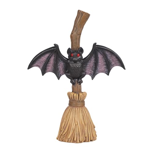 Halloween -Tischdekorationen, Besenfledermaus -Design niedliches, Statuen -Mittelstücke für Desktop Eingangshof Home Yard Innenkamin Halloween -Tischdekorationen, Besenfledermaus -Design niedliches, Statuen -Mittelstücke für Desktop Eingangshof Home Yard Innenkamin von Generic