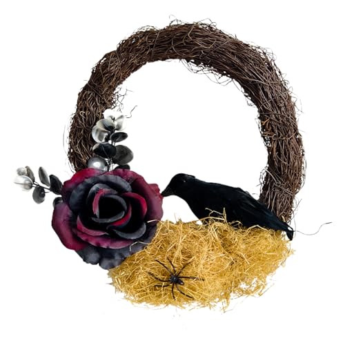 Halloween-Türform – Halloween-Garland mit künstlicher Blume des Zweigs Dead | Foto-Realistische Dekoration für das Fenster des Hauses Halloween-Türform – Halloween-Garland mit künstlicher Blume des Zweigs Dead | Foto-Realistische Dekoration für das Fenster des Hauses von Generic
