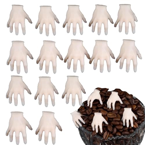 Halloween gruselige Mini -Hände - Spooky Halloween -Dekoration | 15 Stücke realistische Hände | Horror -Miniaturfigur für Tischplatten -Haunted House in Indoor Halloween gruselige Mini -Hände - Spooky Halloween -Dekoration | 15 Stücke realistische Hände | Horror -Miniaturfigur für Tischplatten -Haunted House in Indoor von Generic