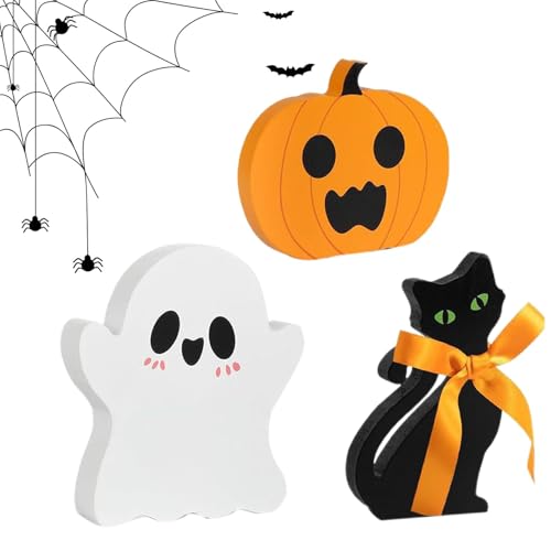 Halloween-mehrstufige Tablettdekoration, Halloween-Tischschilder, Tischschilder mit mehrstöckigem Tablett, 3 x Halloween-Dekorationen - Rustikale Riutil-Tablett-Dekoration Halloween-mehrstufige Tablettdekoration, Halloween-Tischschilder, Tischschilder mit mehrstöckigem Tablett, 3 x Halloween-Dekorationen - Rustikale Riutil-Tablett-Dekoration von Generic