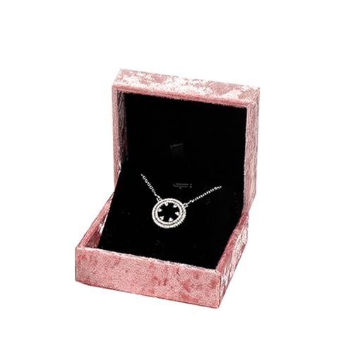 Halsketten-Box, klassische Aufbewahrungsbox für Ringe, Halsketten, Anhänger, Schmuckaufbewahrung, Vintage-Halskette mit 2 Steckplätzen Halsketten-Box, klassische Aufbewahrungsbox für Ringe, Halsketten, Anhänger, Schmuckaufbewahrung, Vintage-Halskette mit 2 Steckplätzen von Generic