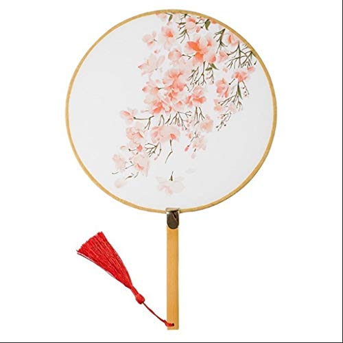 Handfaltfächer, Handfächer, chinesischer Stil, Klassische Stickerei, Seide, runder Palastfächer, weiblich, Langer Griff, antiker Tanzfächer für Wanddekoration, Handfä.Clear,transparent,Yellow Handfaltfächer, Handfächer, chinesischer Stil, Klassische Stickerei, Seide, runder Palastfächer, weiblich, Langer Griff, antiker Tanzfächer für Wanddekoration, Handfä.Clear,transparent,Yellow von Generic