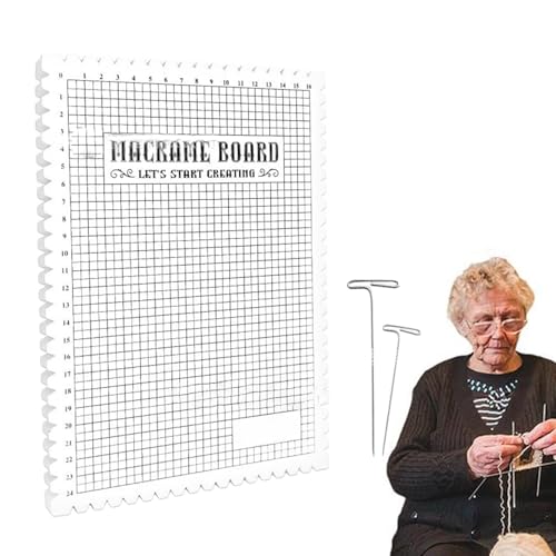 Handgefertigte Makramee-Brett, T-Stifte, Makramee-Werkzeuge für Schnur, Makramee-Projektbrett zur Herstellung von Armbändern, Bastelzubehör Handgefertigte Makramee-Brett, T-Stifte, Makramee-Werkzeuge für Schnur, Makramee-Projektbrett zur Herstellung von Armbändern, Bastelzubehör von Generic