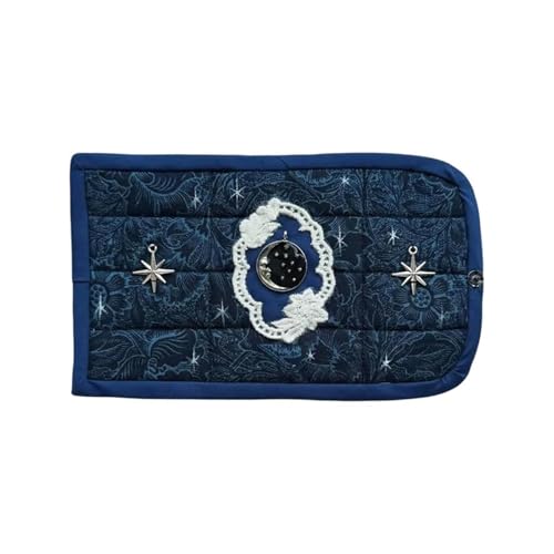 Handgemachter Taschenaltar Mystical Edition Tragbares Wicca-Altartuch mit fünf mystischen Stilen Katholische Taschengebetsdecke zum Üben Vzm590 (A, 12.5x7.5CM) von Generic