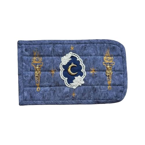 Handgemachter Taschenaltar Mystical Edition Tragbares Wicca-Altartuch mit fünf mystischen Stilen Katholische Taschengebetsdecke zum Üben Vzm590 (B, 12.5x7.5CM) von Generic
