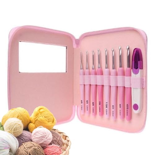 Handgemachtes Häkelset, Strick-Starter-Set, Häkelnadelwerkzeuge, Handarbeit, Modeelemente, Handwerkswerkzeug für Strickwaren, Schals, Handschuhe, von Generic