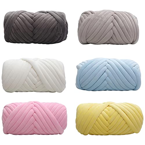 Handgewebte Decke - Baumwollsamtgarn mit Kern | dicke Sofadecke | Wolldecke zum Basteln, dicke flauschige Imitation, Decken, Kissen, Katzenbett, handgewebte Wolle P von Generic