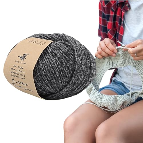 Handhäkelgarn, Wollgarn zum Stricken, warmes Garn für Strick- und Häkelprojekte | Handstrickgarn aus hautfreundlicher Wolle für Frauen, Mädchen, Freundin von Generic