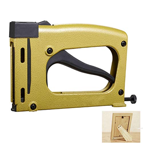 Handheftpistole – Manueller Nagelnagler mit 1000 robusten Heftklammern für Bild- und Kunstrahmen (200 x 125 x 30 mm) von Generic