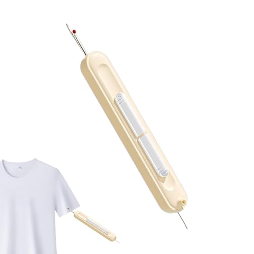 Handnähnadel, Knopflochschneider - Nahttrenner zum Nähen für Zuhause, Nadeleinfädler mit versenkbarem Design für Senioren oder Menschen mit Sehschwäche und flexibel von Generic