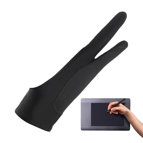 Handschuhe zum Zeichnen, Anti-Touch-Kunsthandschuhe, atmungsaktive Handschuhe zum Malen, Skizzieren und Zeichnen, ideal für Grafik-Tablets, digitale Bildschirme, Monitore und Skizzenpapier von Generic