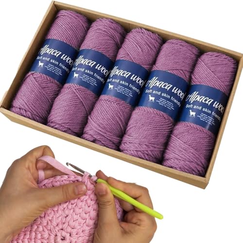 Handstrickgarn, weiches Sockengarn | Alpakawolle Schal Weiches Garn für Schal | Bequemes, atmungsaktives Sockengarn für Schals, Mützen, Pullover, Familie, a Handstrickgarn, weiches Sockengarn | Alpakawolle Schal Weiches Garn für Schal | Bequemes, atmungsaktives Sockengarn für Schals, Mützen, Pullover, Familie, a von Generic