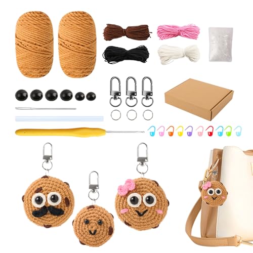 Handwerksset mit geführtem Haken-Cookie-Garn, Häkel-Bundles | Paket mit Haken und Garnen, Kreuzfahrt-Lernzubehör für Kinder, Erwachsene, Vorspeisen Handwerksset mit geführtem Haken-Cookie-Garn, Häkel-Bundles | Paket mit Haken und Garnen, Kreuzfahrt-Lernzubehör für Kinder, Erwachsene, Vorspeisen von Generic