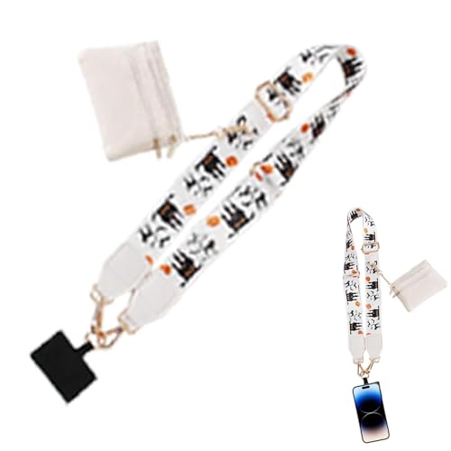 Handyband mit Reißverschlussbeutel, Handyriemen, Umhängeband mit Kordel für Weihnachten, elegante und schöne Halskette für Reisen, Geschäft, Leben von Generic