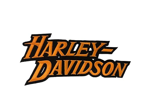 Harley Rocker-Aufnäher, 27,9 cm, groß, bestickt, Motorradweste/Jacke, zum Aufbügeln von Generic
