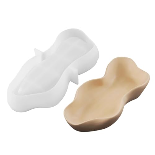 Harz-Tablett-Formen aus Silikon, Servierbrettform – Tablett-Form aus Kunstharz, unregelmäßig, Tablett, Epoxidharz-Form zum Gießen, Süßigkeiten, Schmuckhalter von Generic