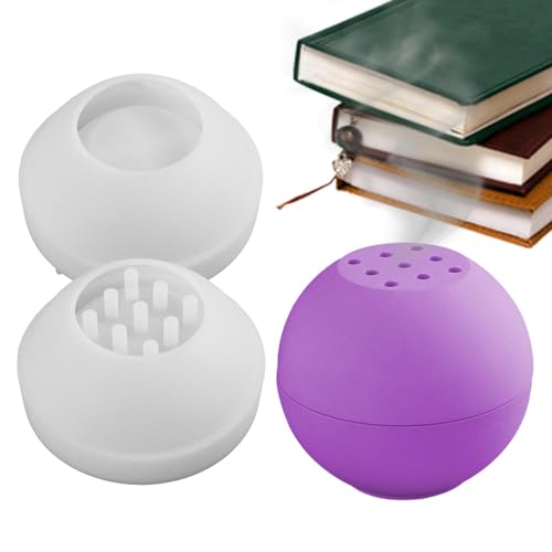 Harzform Räucherstäbchenhalter - Silikonform für Brenner, Weihrauch in Kugelform | Silikonformhalter aus Epoxidharz, runde Vase für Aromatherapie, Ornamente Harzform Räucherstäbchenhalter - Silikonform für Brenner, Weihrauch in Kugelform | Silikonformhalter aus Epoxidharz, runde Vase für Aromatherapie, Ornamente von Generic