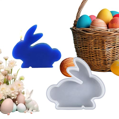 Harzform aus Kaninchen, Gießform für Osterhasen, Silikonform für handgefertigte Kerzen mit Kaninchen, handgefertigt, antihaftbeschichtet, für Gips, Harz Harzform aus Kaninchen, Gießform für Osterhasen, Silikonform für handgefertigte Kerzen mit Kaninchen, handgefertigt, antihaftbeschichtet, für Gips, Harz von Generic
