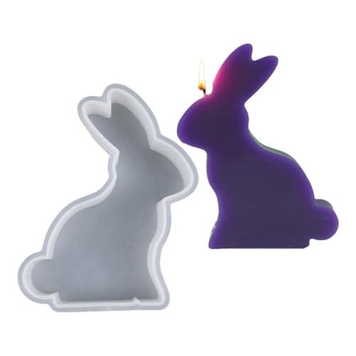 Harzform aus Kaninchen, Gießform für Osterhasen, handgefertigte Silikonform für Kerzen, handgefertigt, antihaftbeschichtet, zur Herstellung von Gips, Epoxidharz, Kerzen, H Harzform aus Kaninchen, Gießform für Osterhasen, handgefertigte Silikonform für Kerzen, handgefertigt, antihaftbeschichtet, zur Herstellung von Gips, Epoxidharz, Kerzen, H von Generic